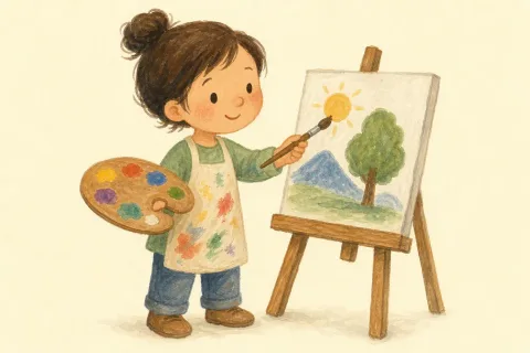 artist — the illustration on its card