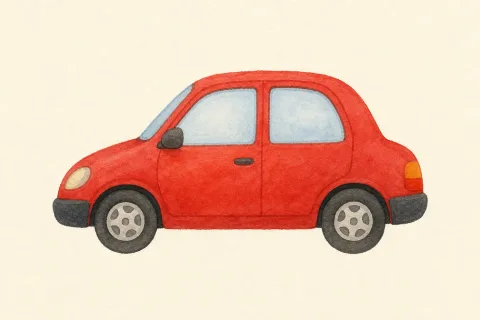 car — the illustration on its card