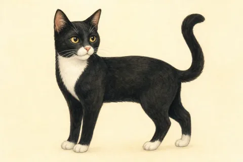 cat — the illustration on its card