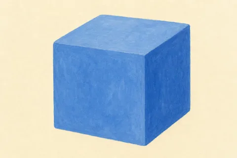 cube — the illustration on its card