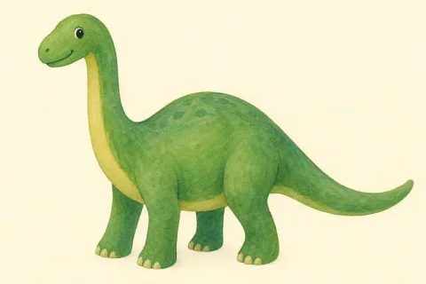 dinosaur — the illustration on its card