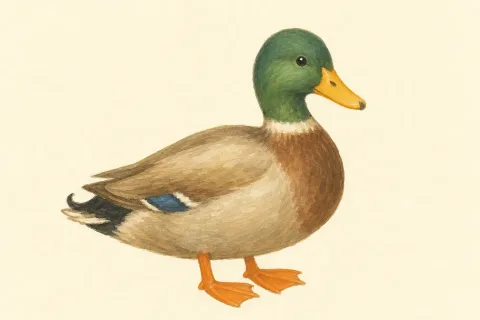 duck — the illustration on its card