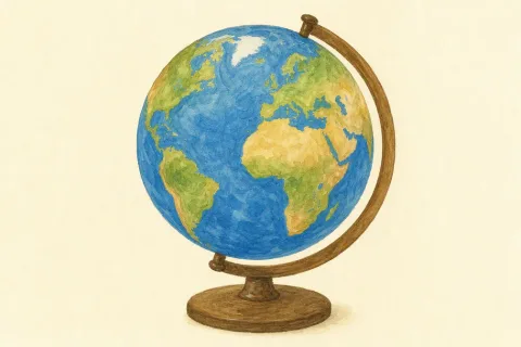 globe — the illustration on its card