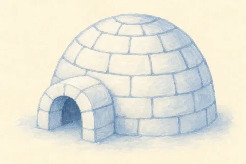igloo — the illustration on its card