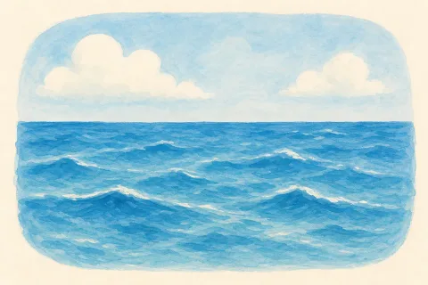 ocean — the illustration on its card