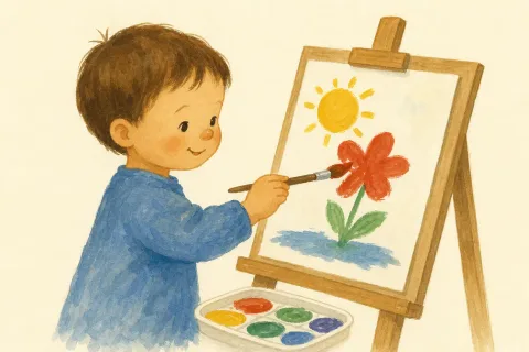 painting — the illustration on its card