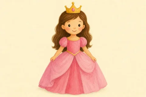 princess — the illustration on its card