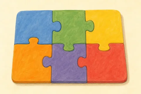 puzzle — the illustration on its card