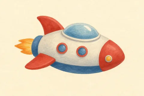 spaceship — the illustration on its card