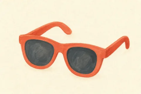 sunglasses — the illustration on its card