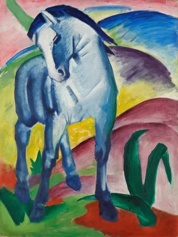 The Blue Horse by Franz Marc