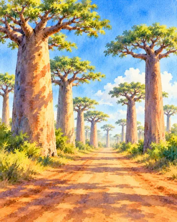 The Avenue of the Baobabs, Madagascar