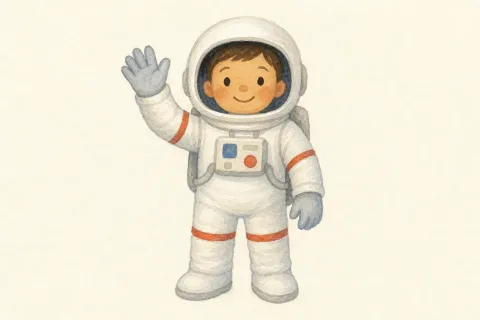 astronaut — the illustration on the astronauta card