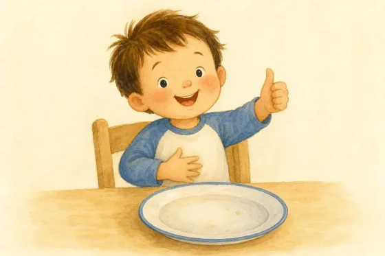 I ate it all. — the illustration on its card