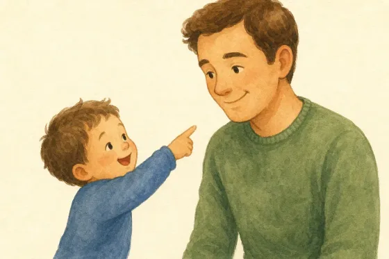 That's my daddy. — the illustration on its card