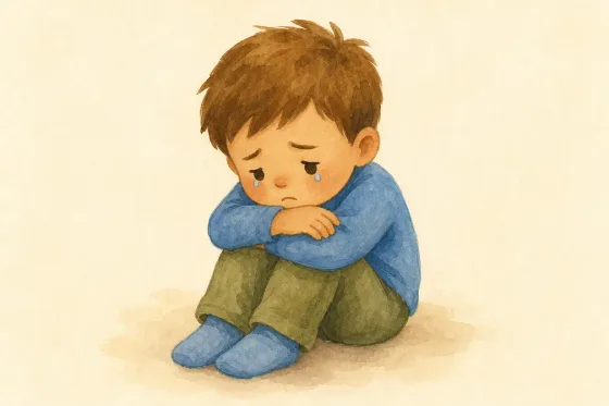 I'm sad. — the illustration on its card