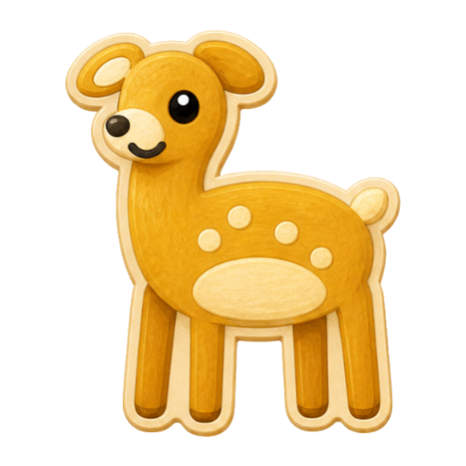 Deer puzzle character